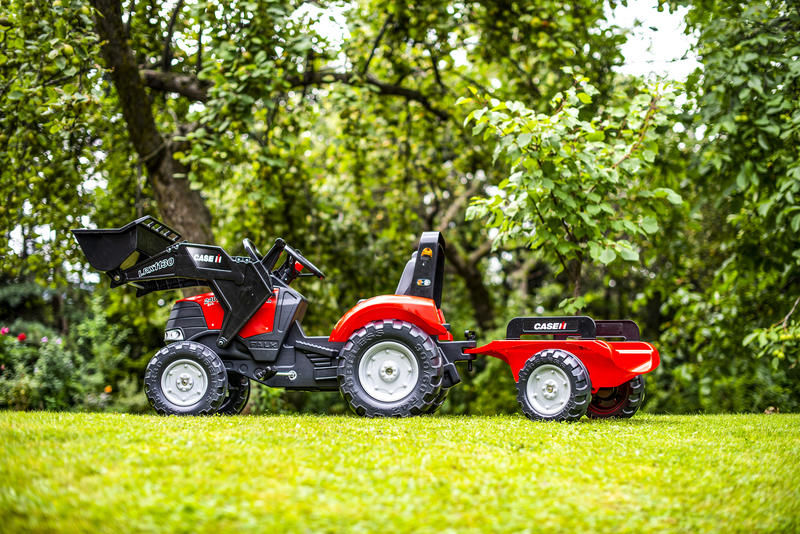 Tractor Falk Case Puma cu încărcător și remorcă - imagine 3