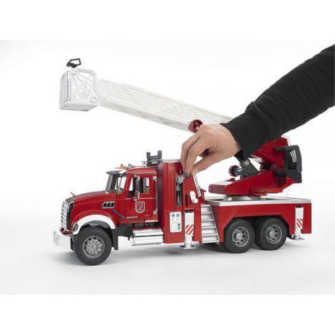 Bruder Camion Pompieri Mack Granite cu Scară - imagine 12