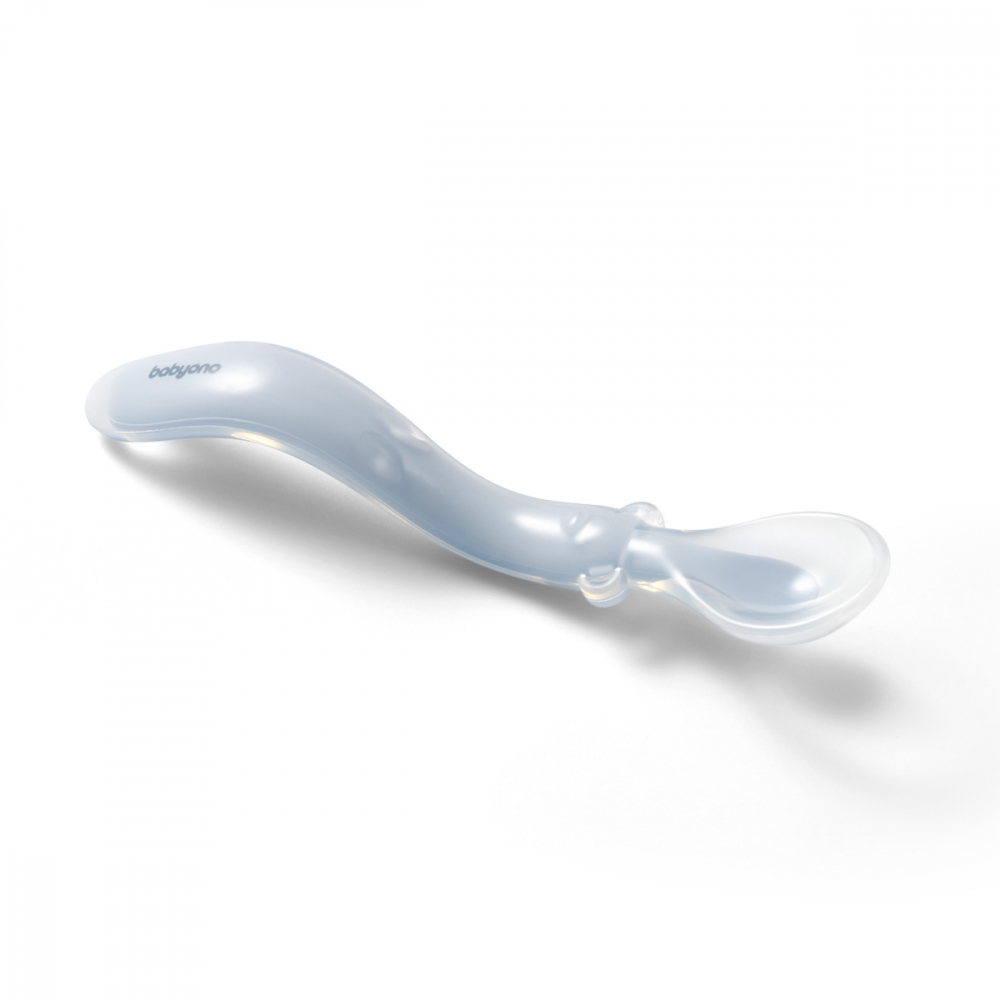 Linguriță flexibilă silicon Babyono albastră - imagine 2