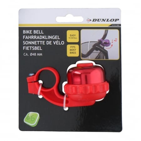 Sonerie Bicicleta Dunlop 48mm Roșu