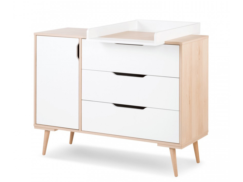 Blat alb infasat Klups pentru comoda Sofie