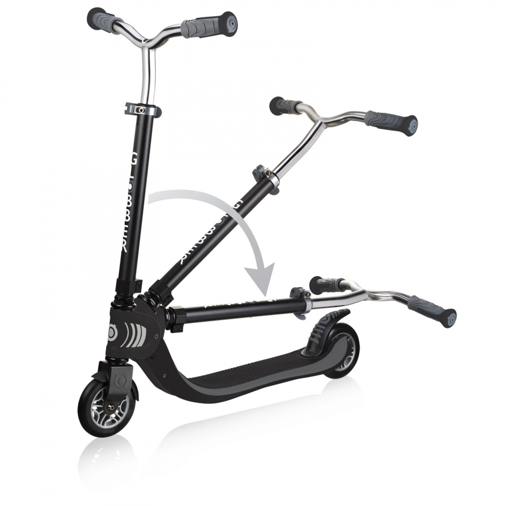 Trotineta Globber Flow 125 Gri-Negru, Pliabilă, 100kg