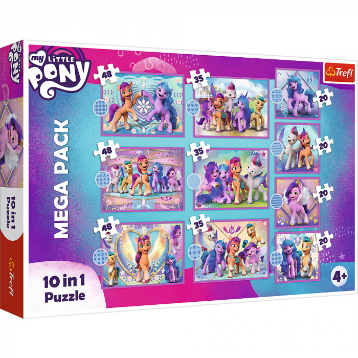 Puzzle Trefl 10in1 My Little Pony - Poneii Strălucitori
