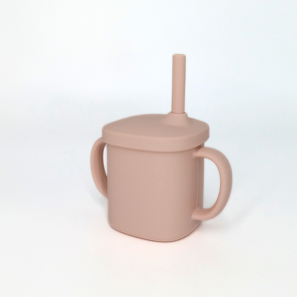 Cana Coccorito Soft Pink 180ml cu pai silicon