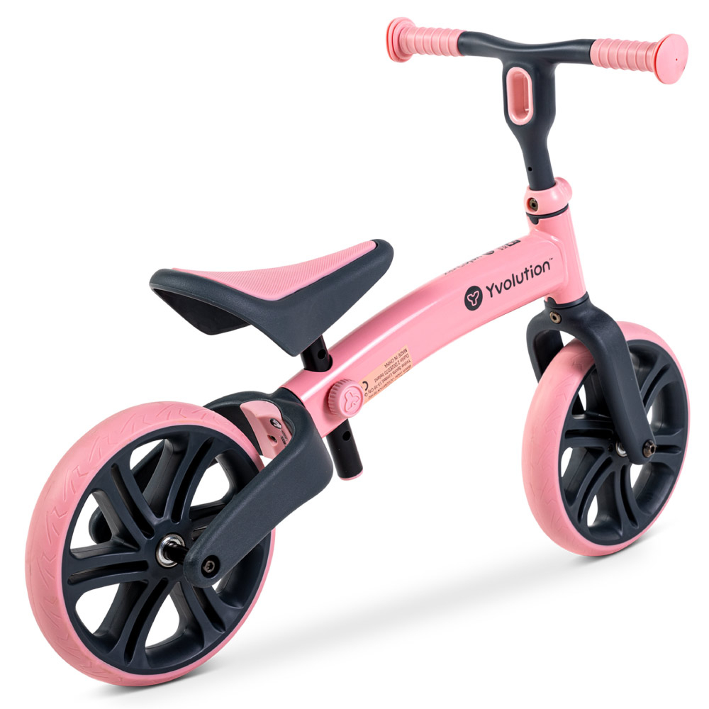 Bicicleta fara pedale Yvolution Y Velo Junior Pink - imagine 2