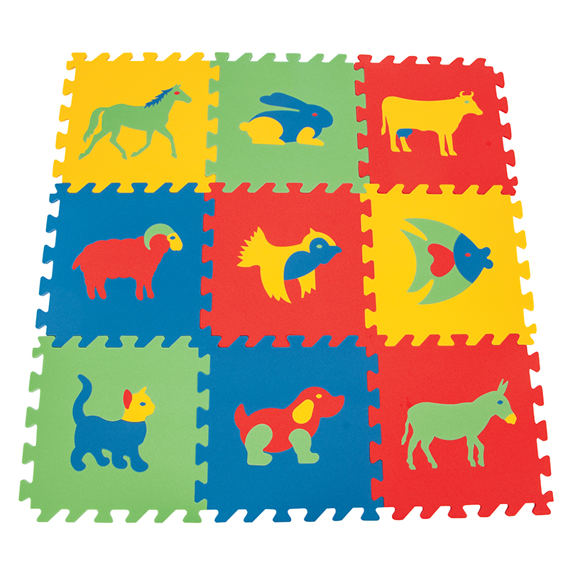 Covor Puzzle Pilsan Animale, Din Spuma, 9 Piese - imagine 2