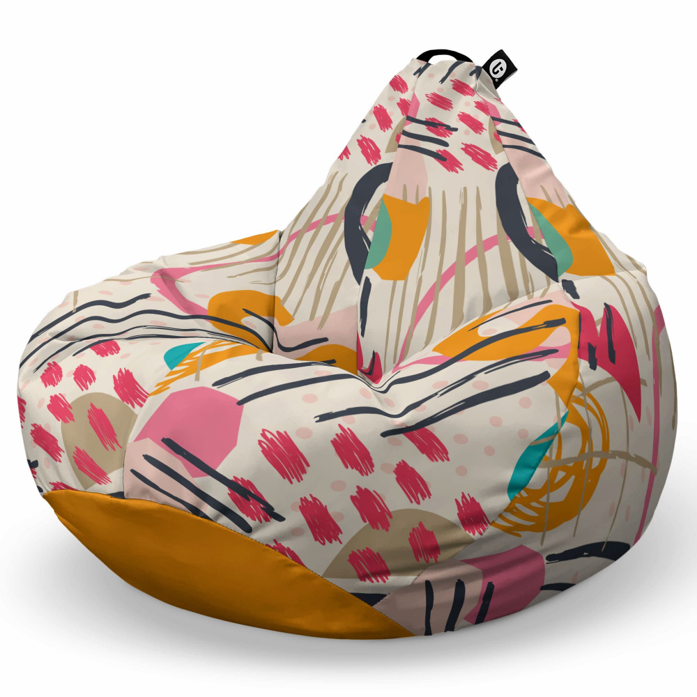 Fotoliu Puf Bean Bag Abstract Peony Updeco - imagine 6