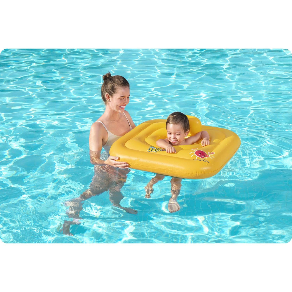 Colac Gonflabil Bebelusi Bestway Galben, 76x76 cm - imagine 3