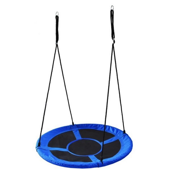 Leagan rotund tip cuib Ecotoys, Albastru, 150kg - imagine 4