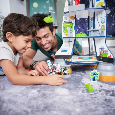 Racheta lemn Kidkraft | Set joaca 5 nivele - imagine 10