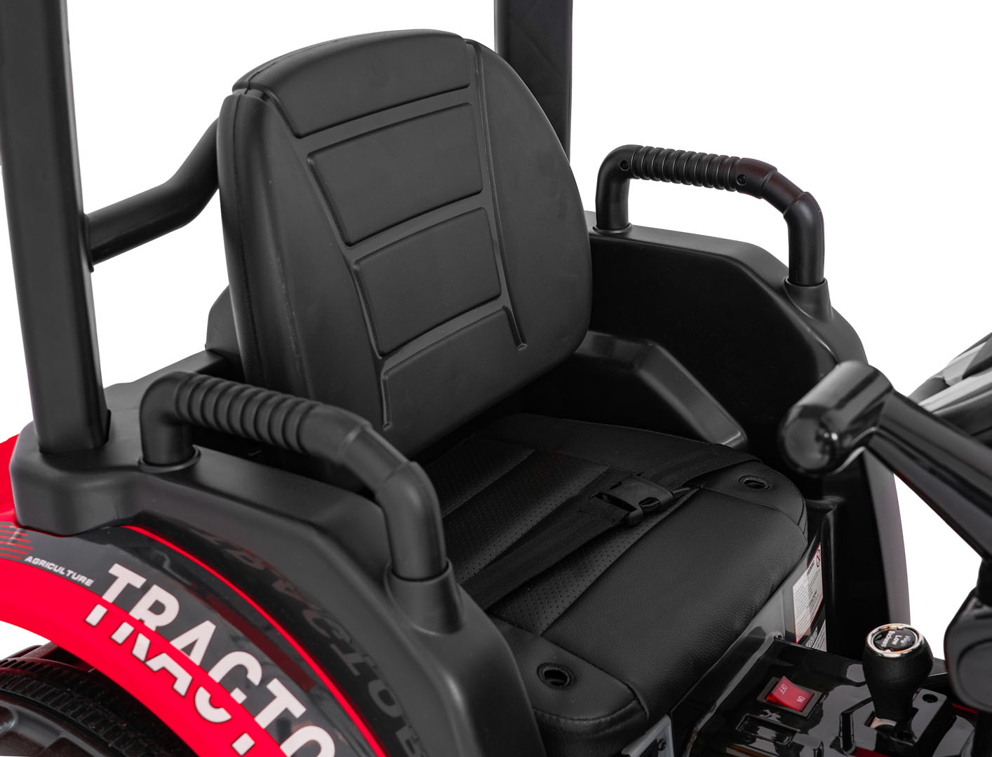 Tractor electric pentru copii cu remorca si cupa Mega D68 24V 400W, Rosu - Autokids.ro - imagine 9