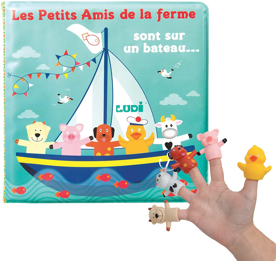 Set Baie Ludi: Carte și 5 Marionete - imagine 3