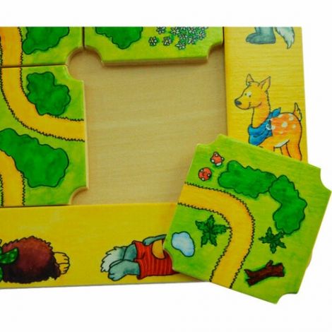 GOKI Puzzle Lemn: Găsește Drumul Corect - imagine 3