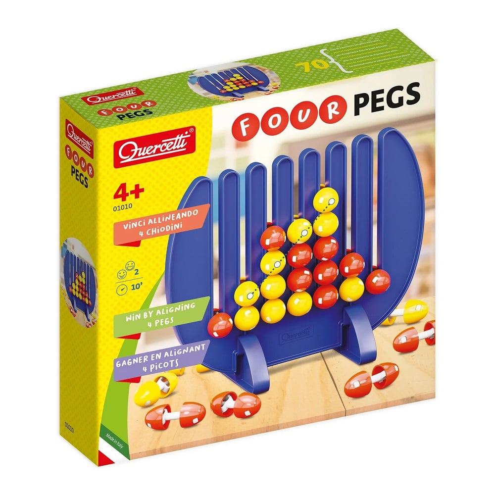 Quercetti Four Pegs: Joc de Strategie Creativ