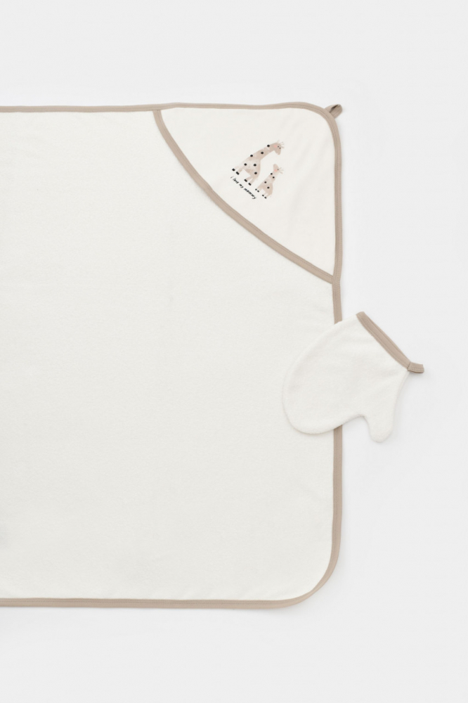 Set Baie BabyCosy Girafa Ecru, Bumbac 100%