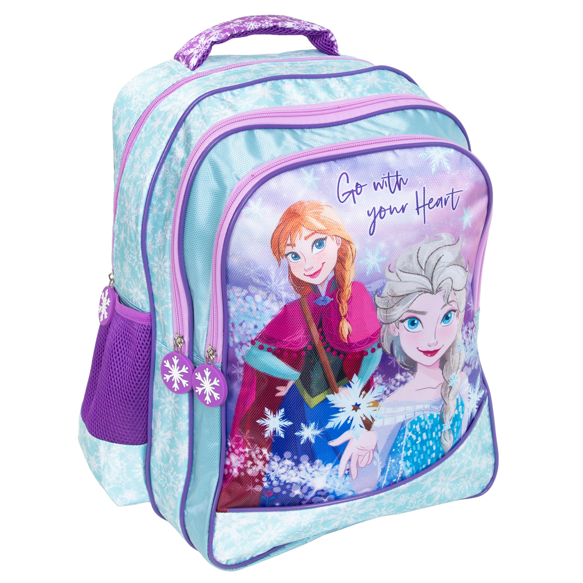 Ghiozdan Disney Frozen, 3 Compartimente, Go with your heart