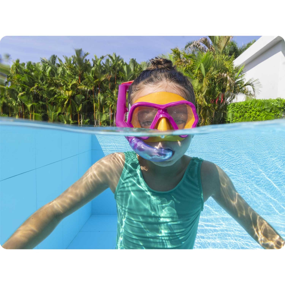 Set Snorkeling Copii Bestway - Aventura Roz - imagine 5