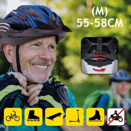Casca Dunlop Albastru Protecție MTB 55-58cm - imagine 3