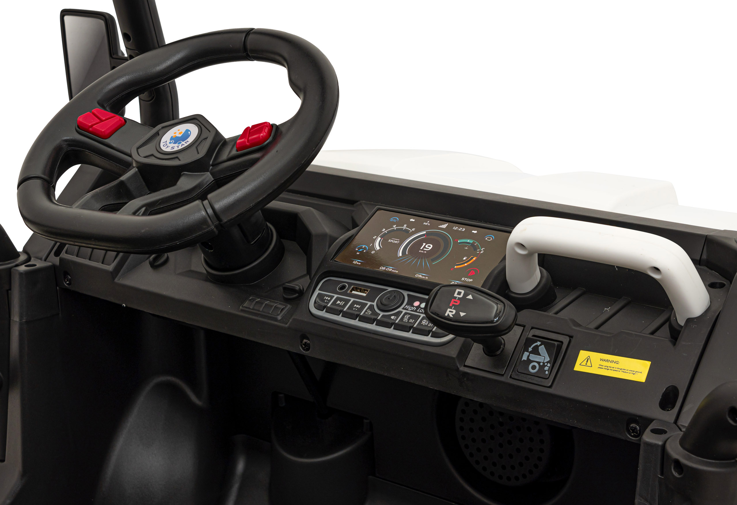 Masinuta Electrica 4x4 Pick Up Alb | Autokids - imagine 2