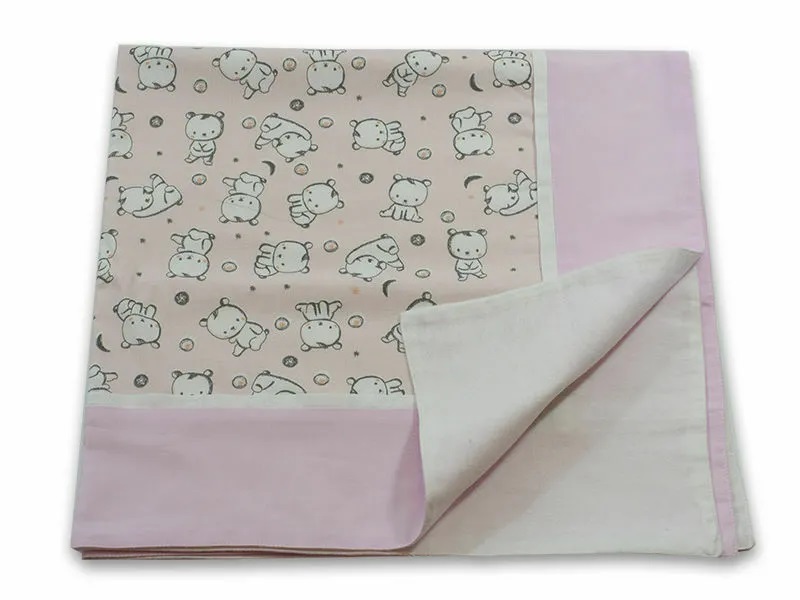 Paturica Baby Bear Roz KidsDecor, Bumbac 100%