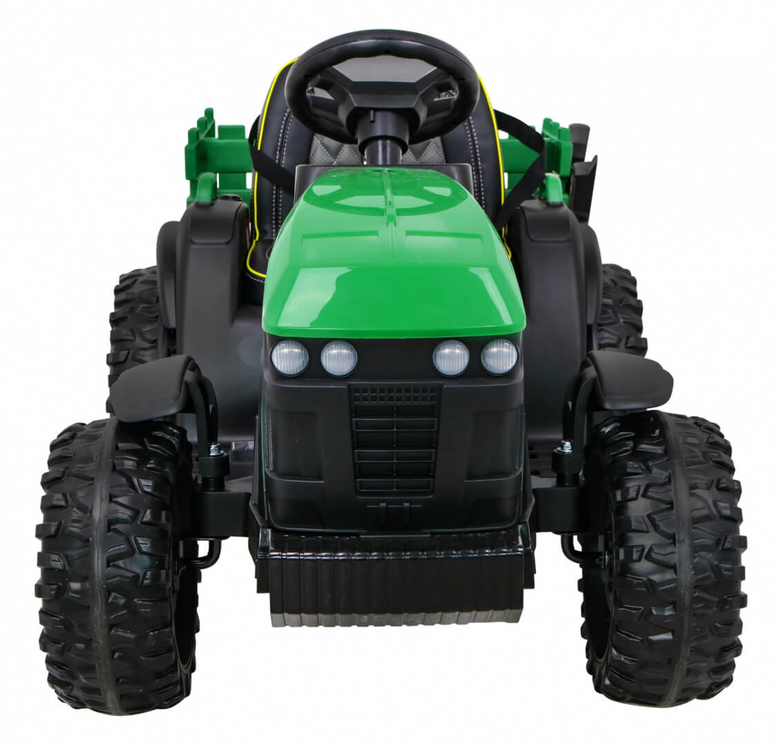 Tractor Electric Copii Verde cu Remorcă Autokids - imagine 3