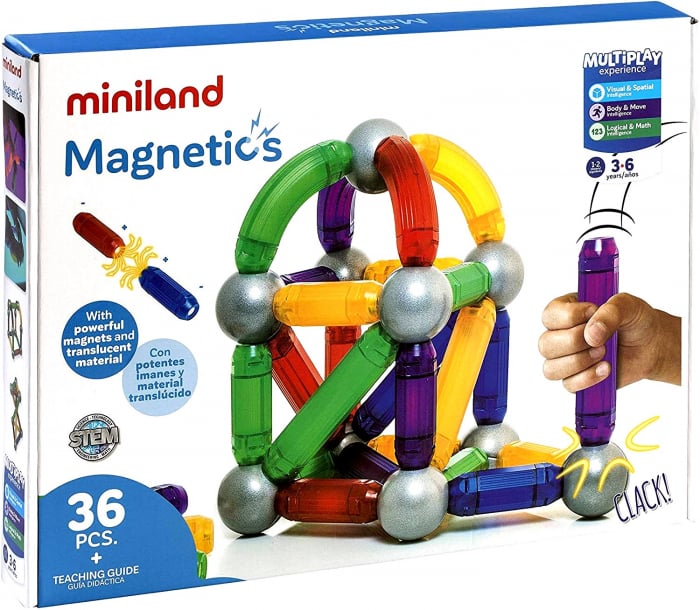 Joc Constructie Magnetic Miniland | Creativitate