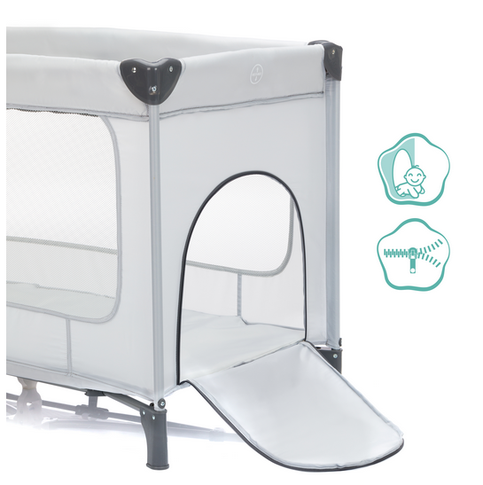 Patut pliabil Fillikid Capri Grey multifuncțional - imagine 11