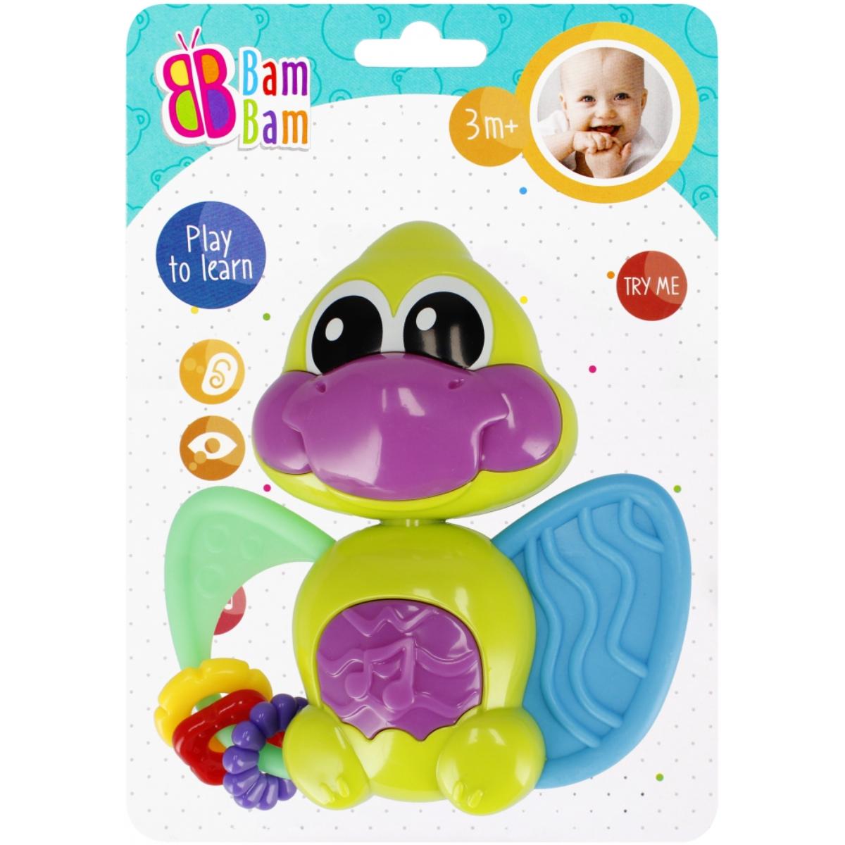 Dinozaurul Muzical BamBam Verde - Jucărie Interactivă Bebeluși
