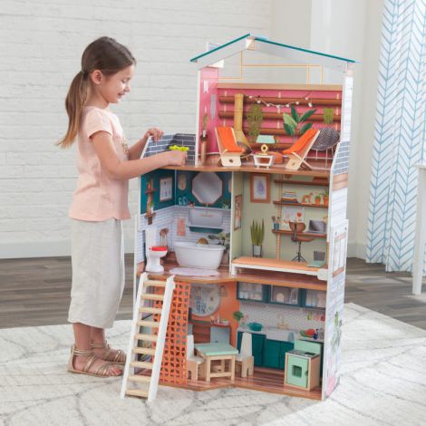 Casuta din lemn pentru papusi Marlow Kidkraft - imagine 2