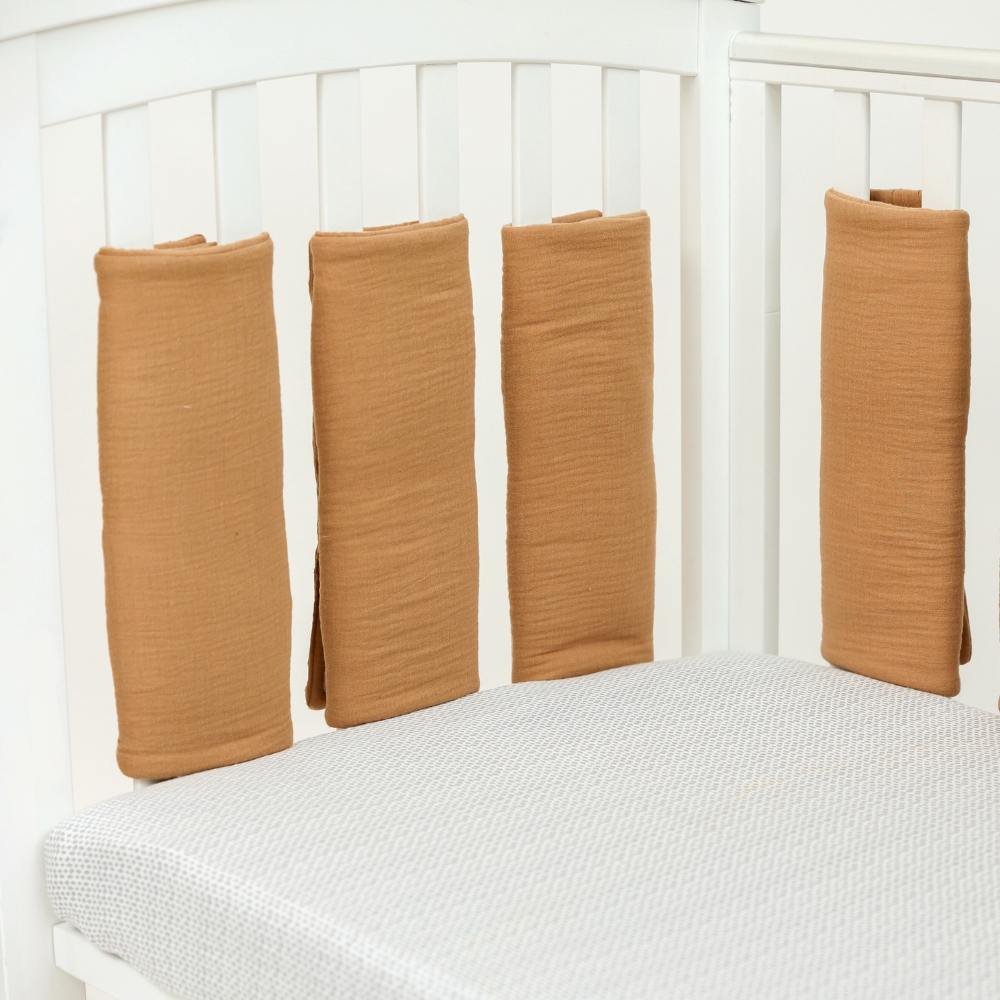 Protectii Patut Muselina Biscuit | Kids Decor - imagine 3