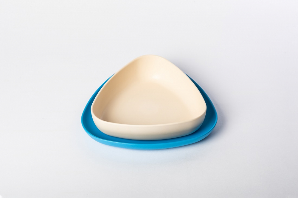 Set 2 Farfurii eKoala BIOplastic Albe