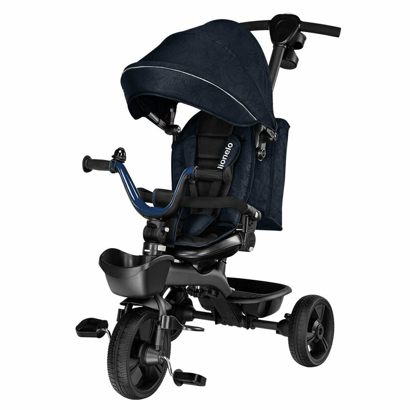 Tricicleta Lionelo Kori Blue Navy, Reversibilă - imagine 2