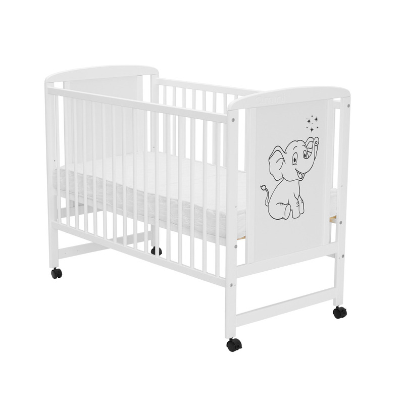 Patut Qmini Timmi Alb, 120x60 cm, Lemn Masiv - imagine 4