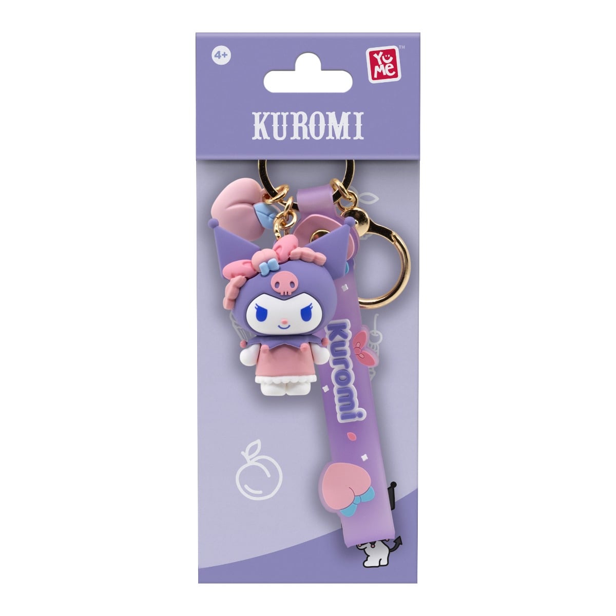 Breloc Yume Peach Kuromi - Accesoriu Original