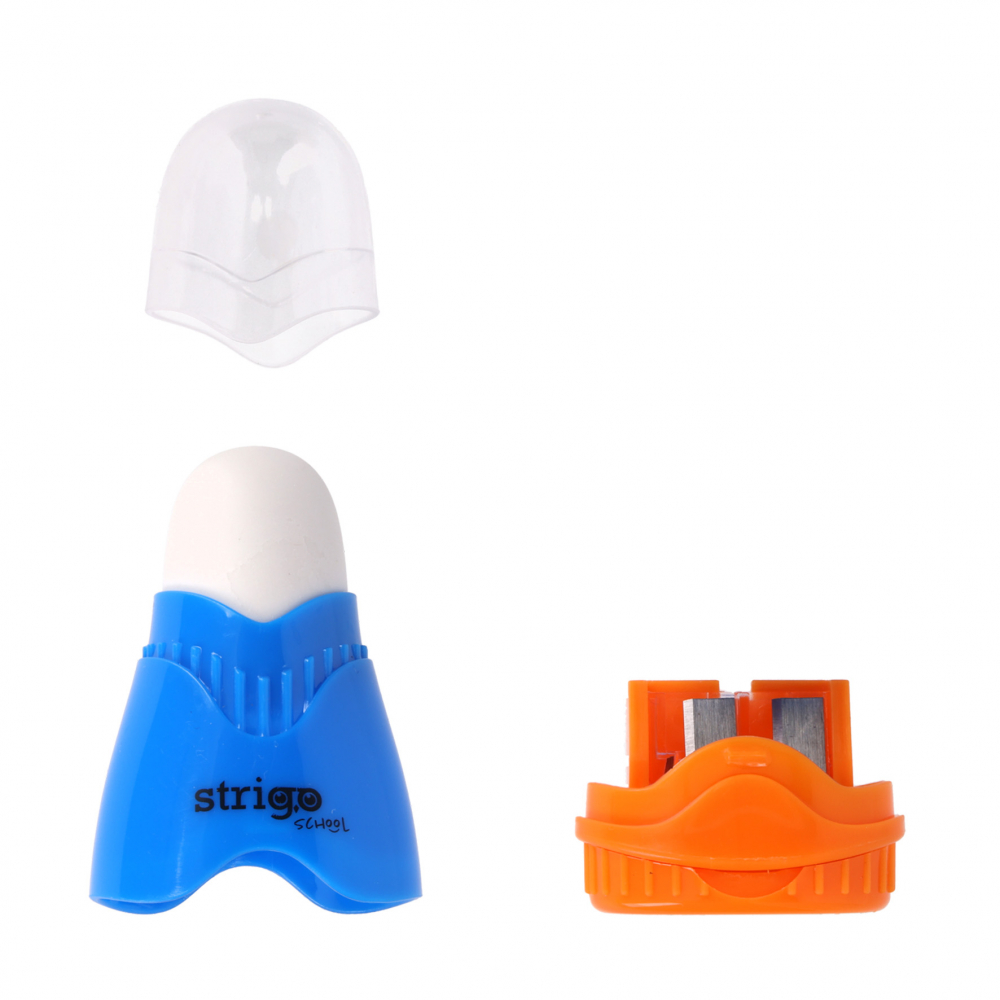 Ascutitoare Strigo 2-in-1 cu Guma Integrată