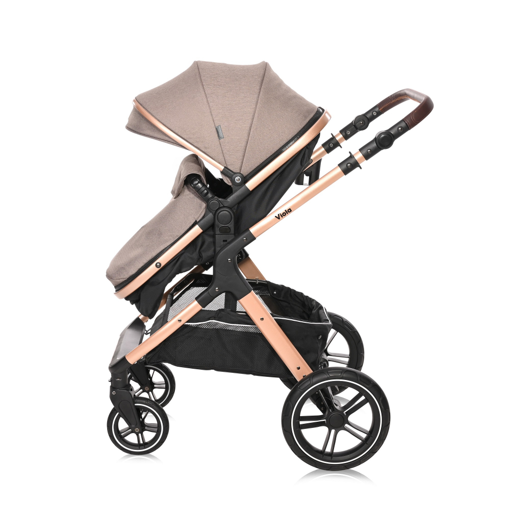 Lorelli Viola Pearl Beige: Carucior Transformabil 3 in 1 - imagine 4