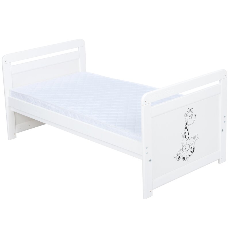 Pătuț multifuncțional Babyneeds Nadia II Alb 120x60 cm