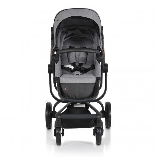 Carucior 2 in 1 Cangaroo Ellada Grey, Modular si Confortabil - imagine 3