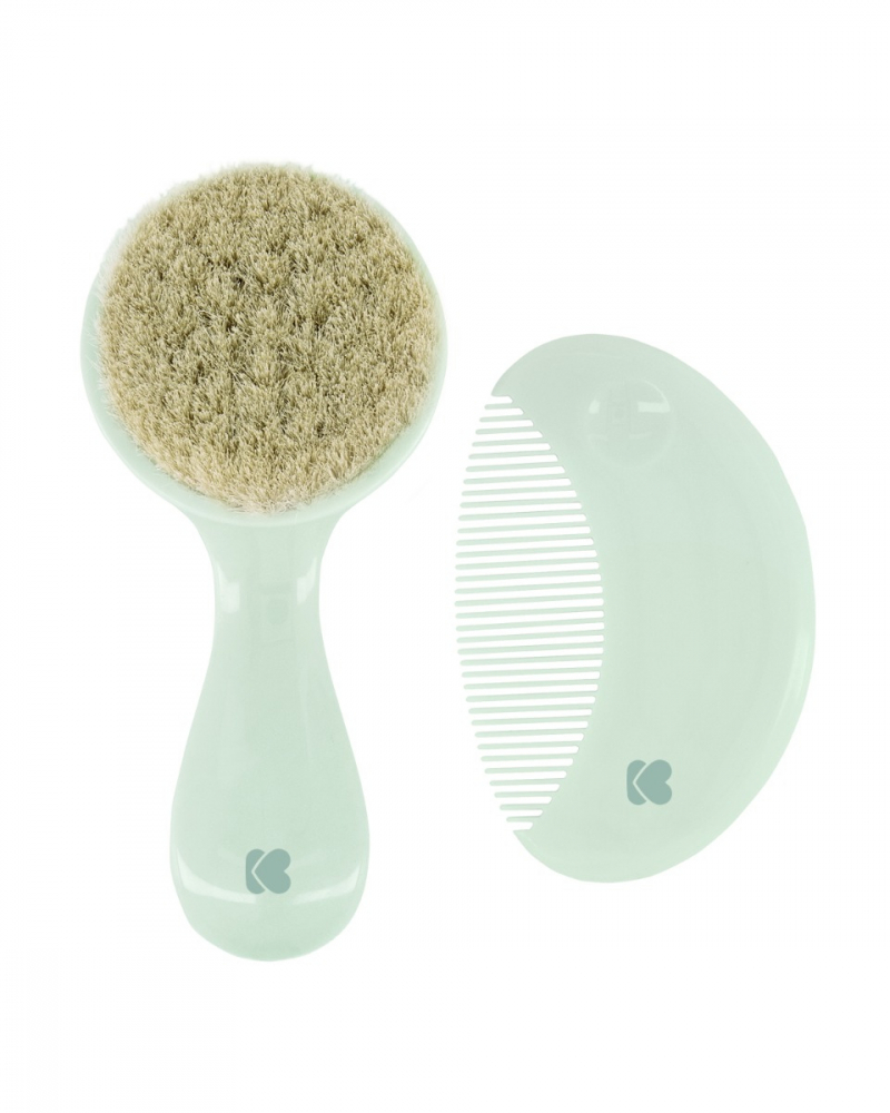 Set Perie și Pieptan KikkaBoo Savanna, Peri Naturali