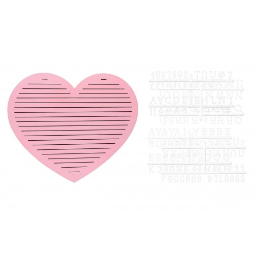 Tabla Decorativă Pearhead cu Litere - Personalizare Inimioară - imagine 2