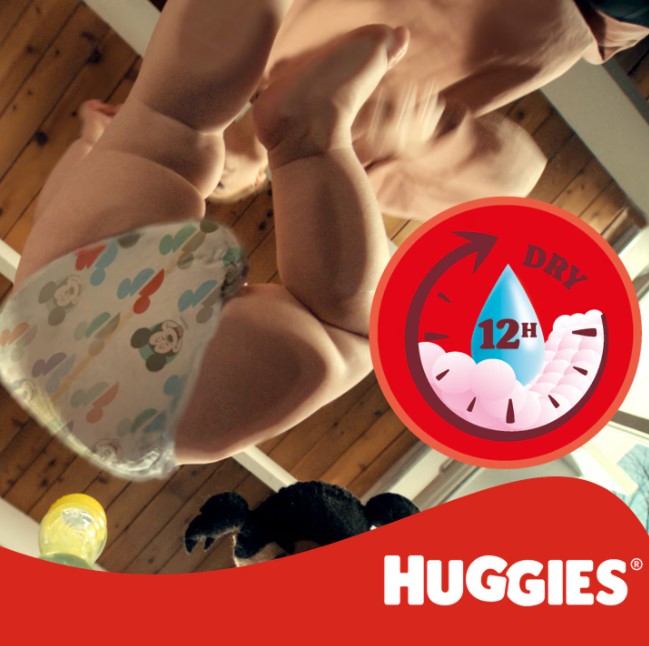 Huggies Mega Pack Scutece Băieți 6-11kg (58buc) - imagine 2