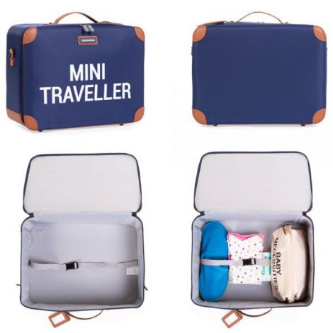 Valiza Childhome Mini Traveller Bleumarin - Compactă - imagine 4