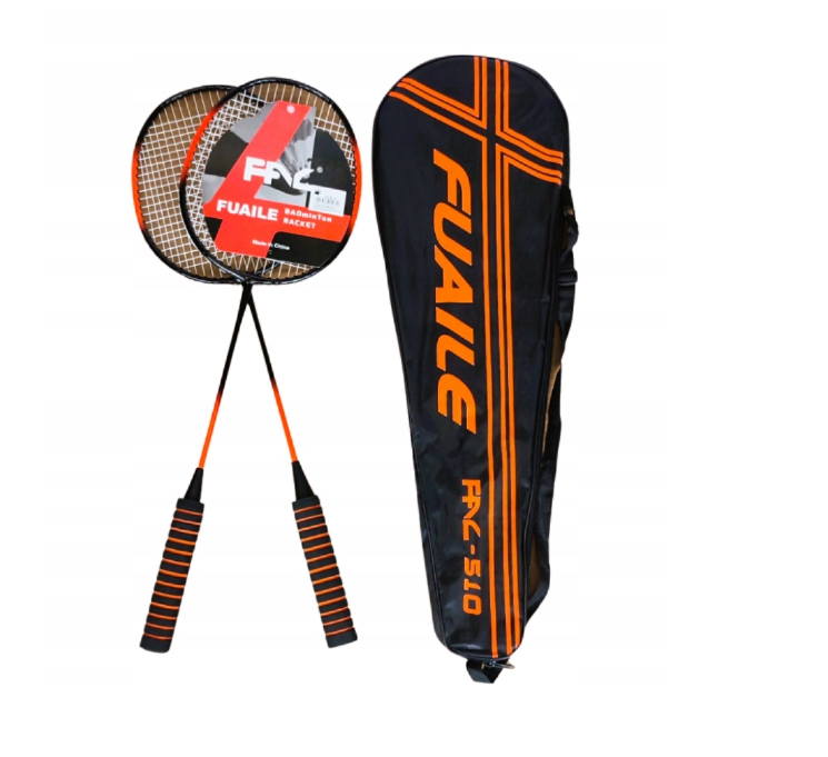 Set 2 Rachete Badminton Amacs cu Husă