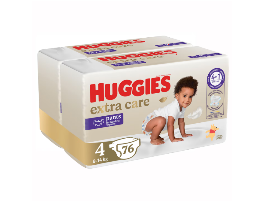 Huggies Elite Soft Pants 4, 9-14 kg, 76 buc