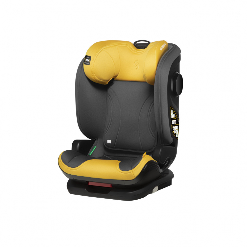 Scaun Auto Skiddou Isofix 15-36 kg Galben - imagine 8