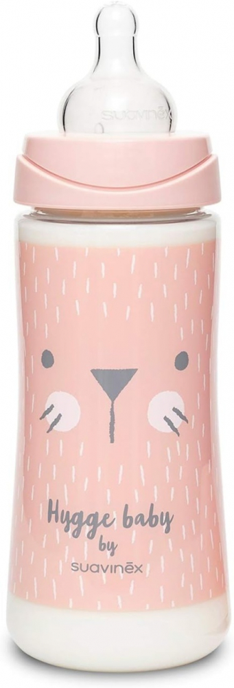 Biberon Suavinex Hygge 360ml Roz - imagine 2