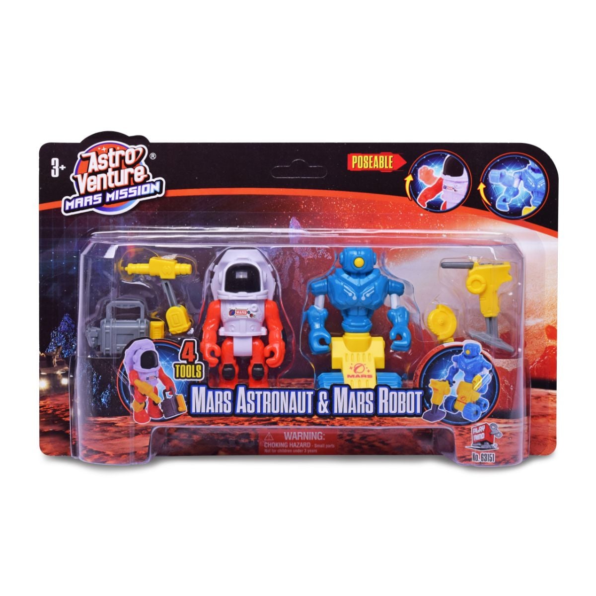 Set Figurine Mars Mission: Astronaut și Robot