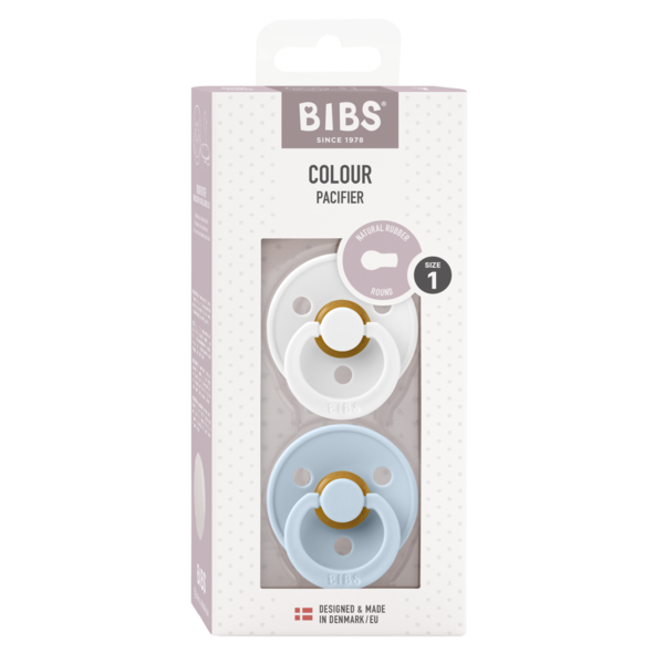 Set 2 Suzete Bibs Colour Latex, 0+ luni