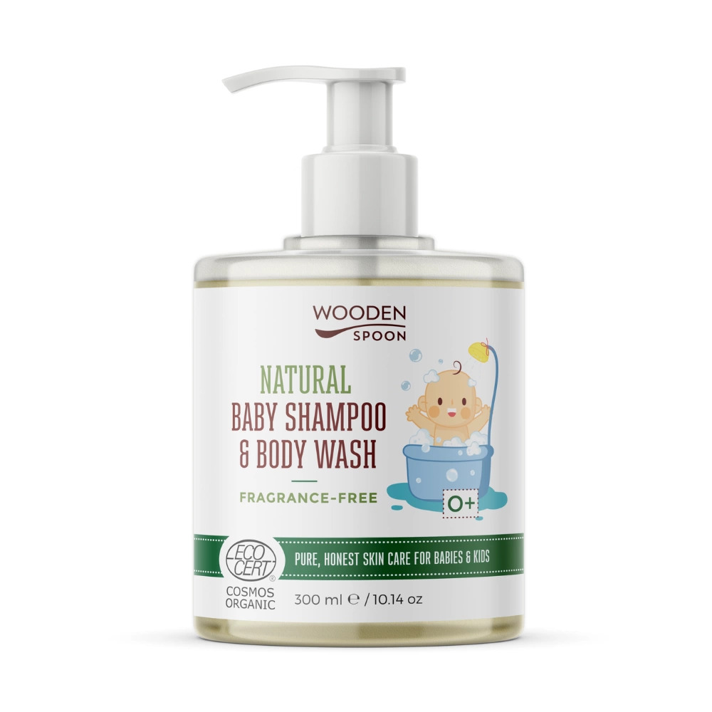Șampon & Gel Dus Wooden Spoon Fără Parfum 300ml