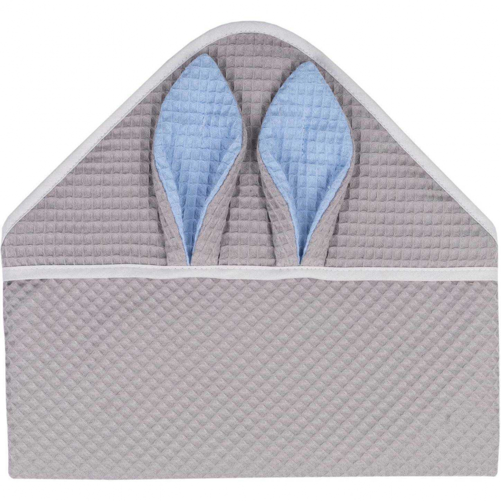 Prosop Infantilo Bunny Waffle cu Gluga, 80x80 cm